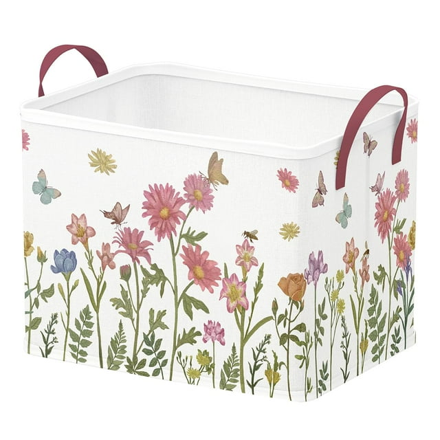 Cesta de almacenamiento Runtoo Boho Flower para habitación de bebés