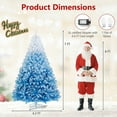 thumbnail image 5 of Resenkos 7-Ft Artificial Christmas Tree - Warm White LEDs & 8 Modes, White/Blue, 5 of 8