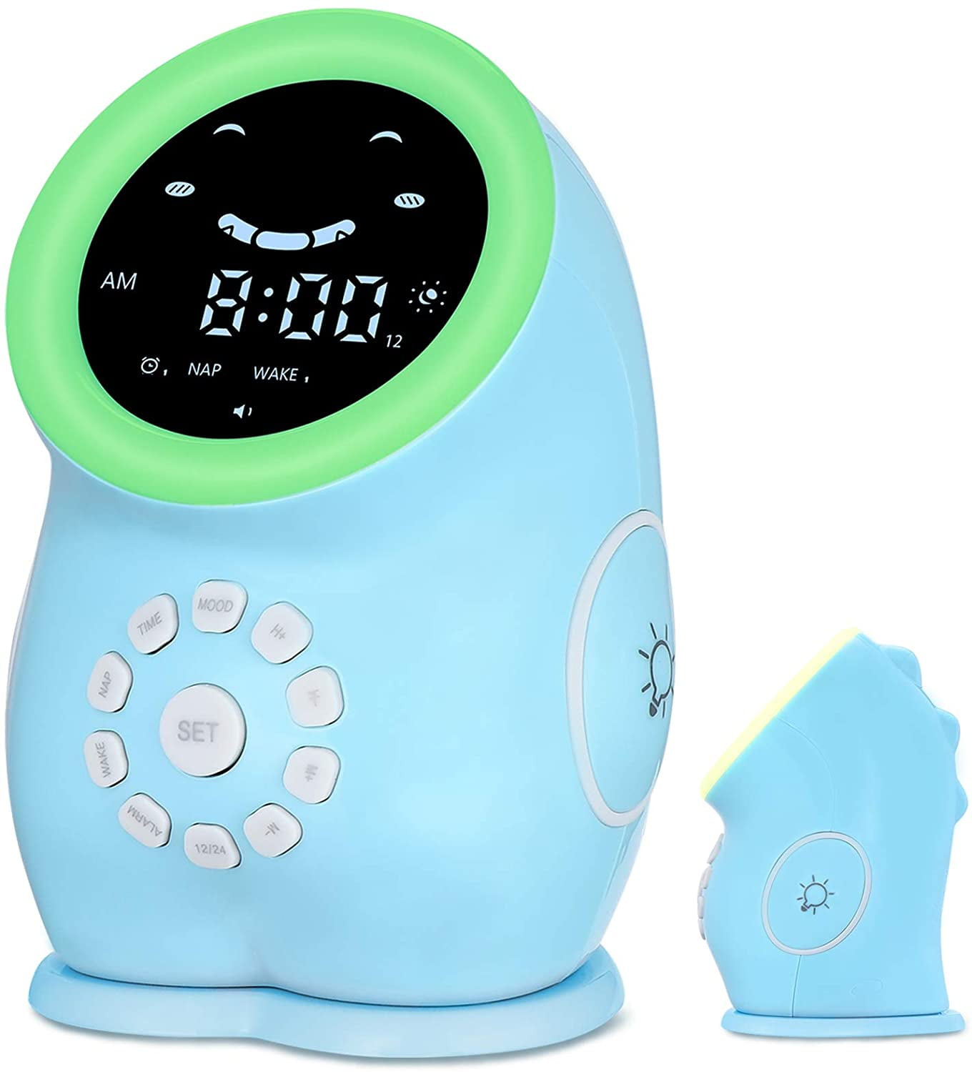 Alarm Clock for Boys Bedroom, Dinosaur Sleep Training Clock for Kids