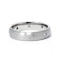 thumbnail image 2 of 950 Platinum Diamond Comfort Fit Brushed Wedding Band, 2 of 2