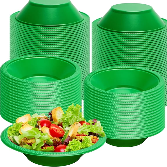 Ebaokuup 80 Pcs 12 oz St. Patrick's Day Plastic Bowls for Party & Picnic