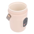 thumbnail image 1 of Travel Small Stew Pot, ABS and Silicone Material Rapid Heating Multi Cooking Function 500W Portable Pink Stewing Cooking Pot for Rice Eggs Noodles Porridge, 1 of 7