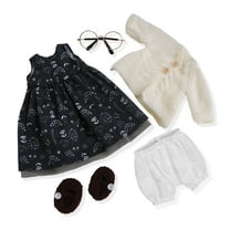 BlissfulPixie Handmade Waldorf Doll Clothes 12 inch clothing Set with Pretty Box Girl Christmas Birthday Gift-Ella's Clothes Accessories