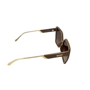Quay Australia Hotel Lobby Oversized Square Sunglasses Doe Brown 53MM