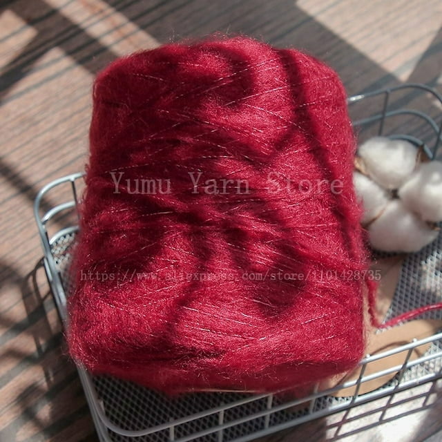500G/PCS Super Soft Long Fluffy Hand Kninting Wool&Acrylic Mohair Yarns High Quality Threads For Crocheting DIY Scarf Sweater