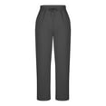 thumbnail image 6 of Zorckvet Women's Plus Size Sweatpants, Wide Leg Joggers, Elastic Waist, Baggy Athletic Pants with Pockets, Trendy Fashion, 6 of 8