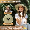 thumbnail image 3 of Tirrina Women's Outdoor Sun Protection Fishing Cap with Neck Flap Wide Brim Mesh Hat for Travel Camping Hiking Hunting, 3 of 6