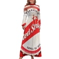 thumbnail image 2 of Vestido largo con gorra de botella y rayas rojas Ropa estética vestidos de cumpleaños para mujeres, 2 of 5