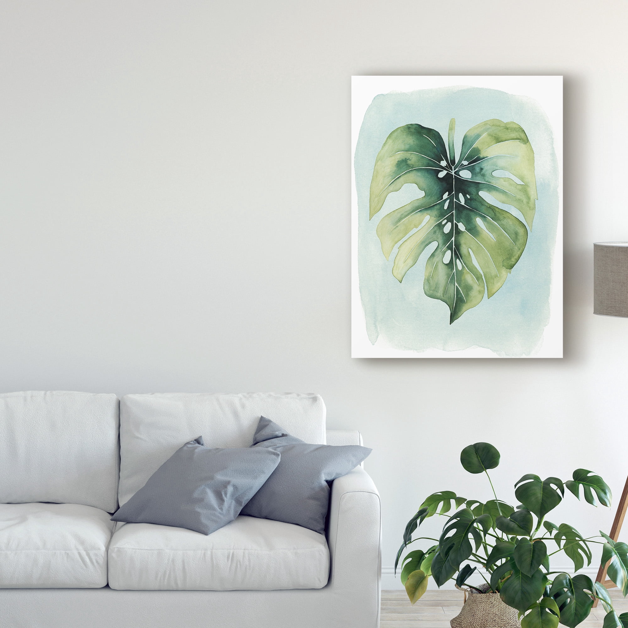 Trademark Fine Art 'Paradise Palm Leaves I' Canvas Art by Grace Popp