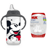 NUK Disney Large Learner Sippy Cup, Mickey Mouse, 10 Oz, with Replacement Silicone Spout