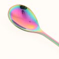 thumbnail image 4 of 2pcs Patrón De Hoja De Acero Inoxidable De Café Tenedor Vajilla Color Mágico Sunnimix Cuchara de acero inoxidable Tenedor, 4 of 8