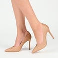 thumbnail image 4 of Journee Collection Womens Ninna Slip On High Stiletto Pointed Toe Pumps, 4 of 7