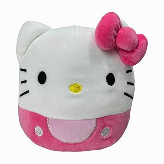Squishmallows Official Kellytoy Sanrio Squad Squishy Stuffed Plush Toy Animal (Hello Kitty (Classic Pink), 7 Inches)