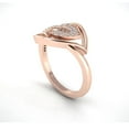 thumbnail image 2 of Genuine 1ct Round Cut Diamond Prong Fancy Heart Bridal Engagement Ring Solid 10K Gold GH SI1, 2 of 3