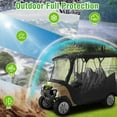 thumbnail image 3 of 4 Passenger Golf Cart Enclosure for Club Car DS/Precedent | All-Weather Drivable Rain Cover with 600D Oxford Fabric, Extended Roof & Roll-Up Windshield, 3 of 7