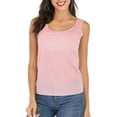 thumbnail image 5 of Set of 2 Women's Chiffon Tank Tops Scoop Neck Sleeveless Tank Tops Soft Lightweigh Sleeveless Tops Loose Blouses Tank Tops,Plus Size S-2XL, 5 of 7