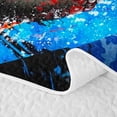 thumbnail image 5 of Erosebridal Splatter Baseball Twin Quilt Set, Red Blue Watercolor Twin Coverlet Set for Boys and Girls, 2pcs, 5 of 7