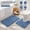 Blue, variant on Moss Green Bathroom Rug Set 2 Piece, Soft Absorbent Microfiber Bath Mats, Non Slip Quick Dry Shaggy Bath Rugs for Tub and Shower 20x30 inches