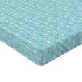 thumbnail image 2 of Ambesonne Blue Fitted Sheet, Raindrops Fall Season Art, Queen Size, Blue White, 2 of 3