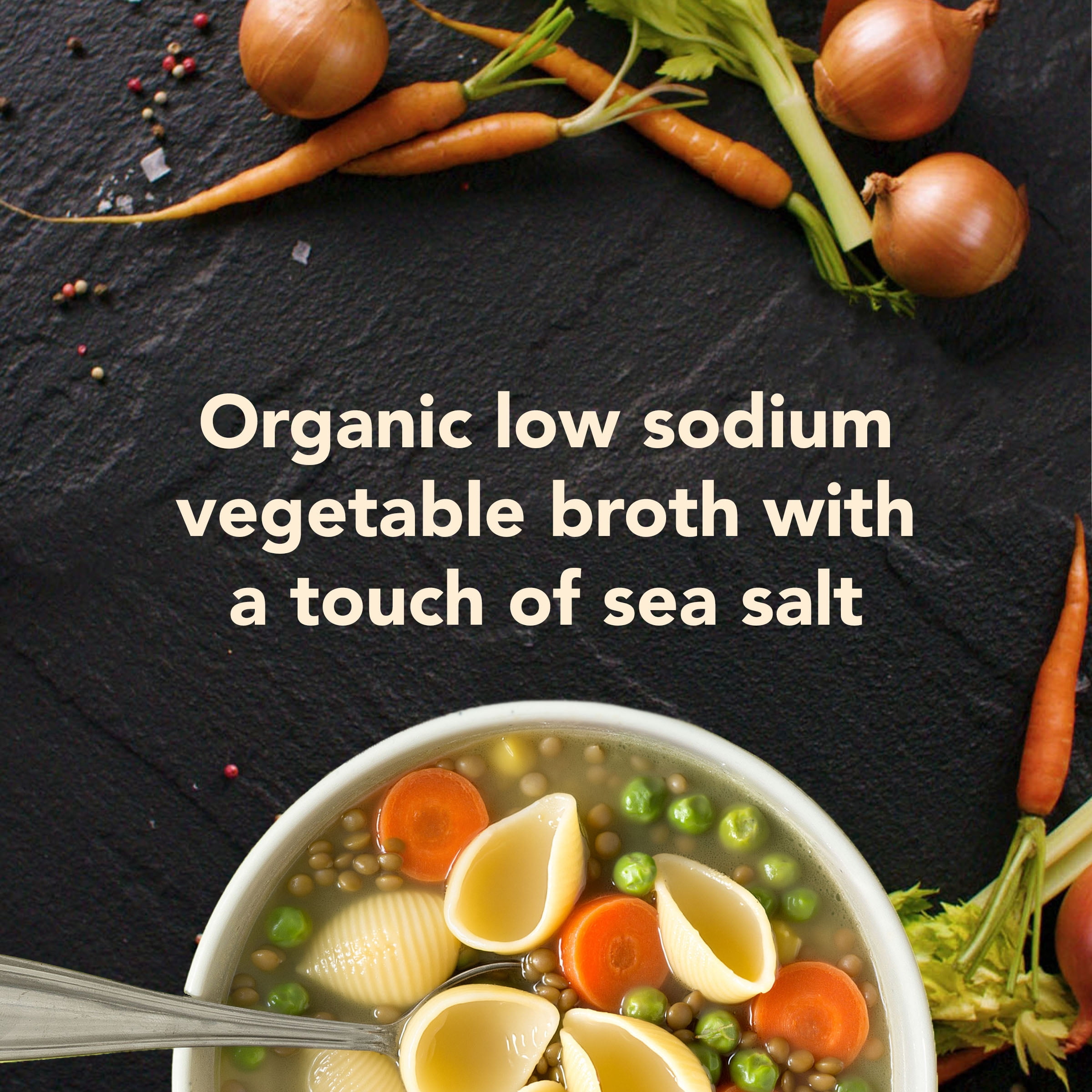 Imagine Organic Low Sodium Vegetable Broth, 32 fl oz Carton