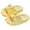Yellow, variant on JeashCHAT Slip On Slide Sandals for Women Womens Cute Slippers Super Soft Breathable Anti-Slip Bedroom Home Slippers (Yellow)