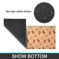 thumbnail image 6 of Orange Christmas Gingerbread Man Pattern Kitchen Rugs Sets Of 2,Anti Fatigue Kitchen Mat Rugs Non Slip Washable,Decorative Kitchen Floor Mats for Kitchen,Sink,Laundry,17"x30"+17"x47", 6 of 7
