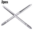 thumbnail image 1 of 2Pc Hss Standard Metric Thread Thread Tap Set-M16 Screw Tap Drill Bit Kit Silver Straight Flute Plug Tap Hand Tools Accessory M3, 1 of 9