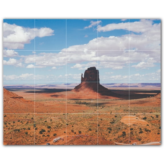 Picture-Tiles.com: Canyon Ceramic Tile Wall Mural WAL500348-54L. 40"W x 32"H using (20) 8" x 8" Ceramic Tiles-Satin Finish