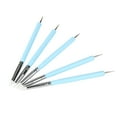 thumbnail image 4 of 5pcs Silicone Clay Sculpture Tools Double Head Ball Stylus Sculpting Modeling Tool (Blue), 4 of 11