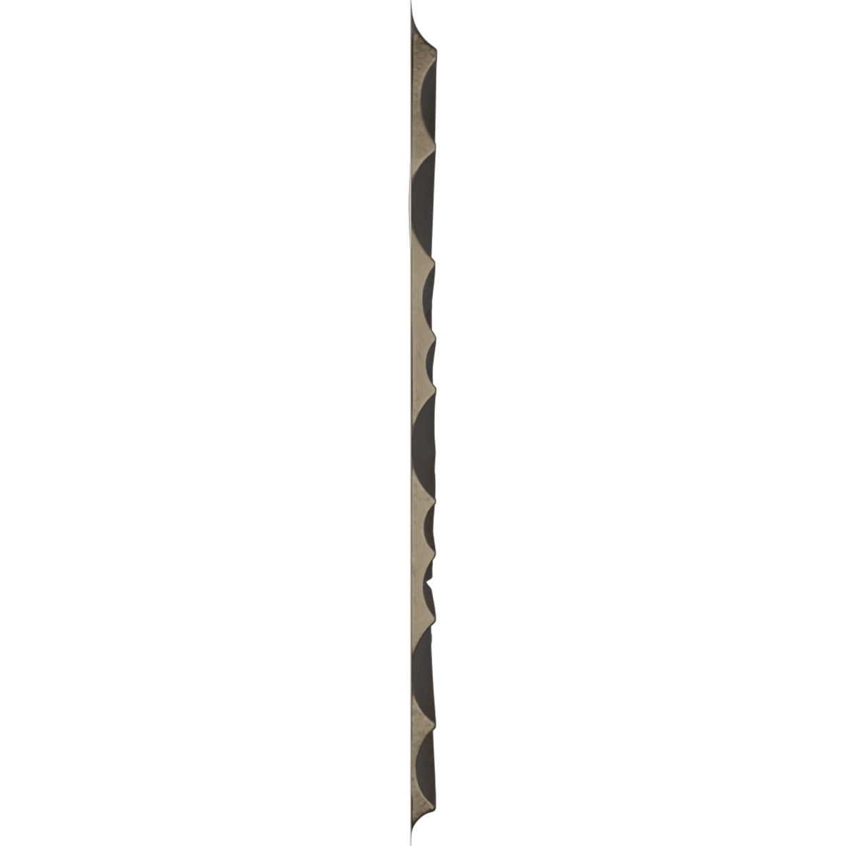 Ekena Millwork 19 5/8"W x 19 5/8"H Ripple EnduraWall Decorative 3D Wall Panel, Universal Aged Metallic Weathered Steel (Covers 2.67 Sq. Ft.)