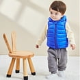 thumbnail image 6 of Wavsuf Children Jackets Winter Chunky Thermal Boys with Hood Blue Vest Size 1 Year, 6 of 7