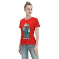 thumbnail image 4 of T-Shirt Basique à Manches Courtes pour Femmes Super Saiyan, 4 of 6