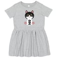 thumbnail image 3 of Inktastic 2nd Birthday Cat 2 Year Old Girl Girls Toddler Dress, 3 of 5