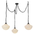 thumbnail image 7 of Alora Lighting Mp651312 Farrah 3 Light 12" Wide Multi Light Pendant - Matte Black / Glossy, 7 of 7