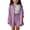 Purple, variant on Amidoa Girls 2 Piece Outfits Summer Clothes Soft Long Sleeve T Shirts and With Pockets Casual Shorts Kids Clothing Sets Purple Size 4T
