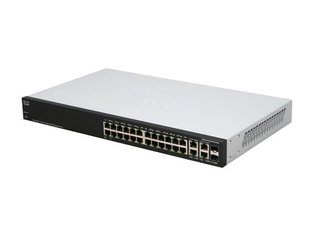 Cisco SG300-28P (SRW2024P-K9-NA) 28-port Gigabit PoE Managed Switch by Cisco