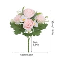 thumbnail image 2 of fsxdhpcsgfc Outdoor 30cm Imitation Silk Non Fading Imitation Decorative Items For Gardens Windowsills And Tropical Bouquet Wedding Double Bunch of Roses Teacher Garland Fall Arrangements Kitchen, 2 of 5