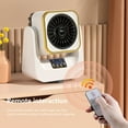 thumbnail image 6 of Lingouzi 2 In Heater Fan Combo, 500W Warm Air, 35W Cold Air, Air Circulator Fan 60? Tilt, 2h Timer, 3 Wind Speeds, Overheat Power-off Protection, For Indoor Office Desktop Home Use, 6 of 7