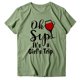 thumbnail image 3 of Gibobby Camiseta de manga corta para mujer Mujeres Casual Camisas imprenta Cuello corto manga corta Tee Tops Tunic Blose(Verde,CH), 3 of 4