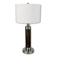 thumbnail image 1 of Ore Meubles 31112 Lampe de Table Cylindrique 26 Pouces - Finition Noyer, 1 of 3