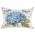 thumbnail image 2 of Blue Hydrangea Body Pillow Cover, Pillowcase Protectors with Zipper, Breathable Decorative Throw Pillow Case Cover, Spring Vintage Botanical Butterfly Pillow Shams for Couch Sofa 24x36Inch, 2 of 8