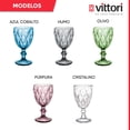 thumbnail image 2 of Juego de 6 Copas de Cristal Labrado VITTORI Copas de Vino Color Azul cobalto 245 ml, 2 of 5