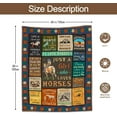 thumbnail image 3 of Horse Gifts for Women, Horse Blanket for Girls, Gifts for Horse Lover, Girls Horse Gifts, Horses Gift Ideas, Equestrian Gifts, Horse Themed Gift, Horse Lovers Birthday Gifts Blanket 80" x 60", 3 of 6