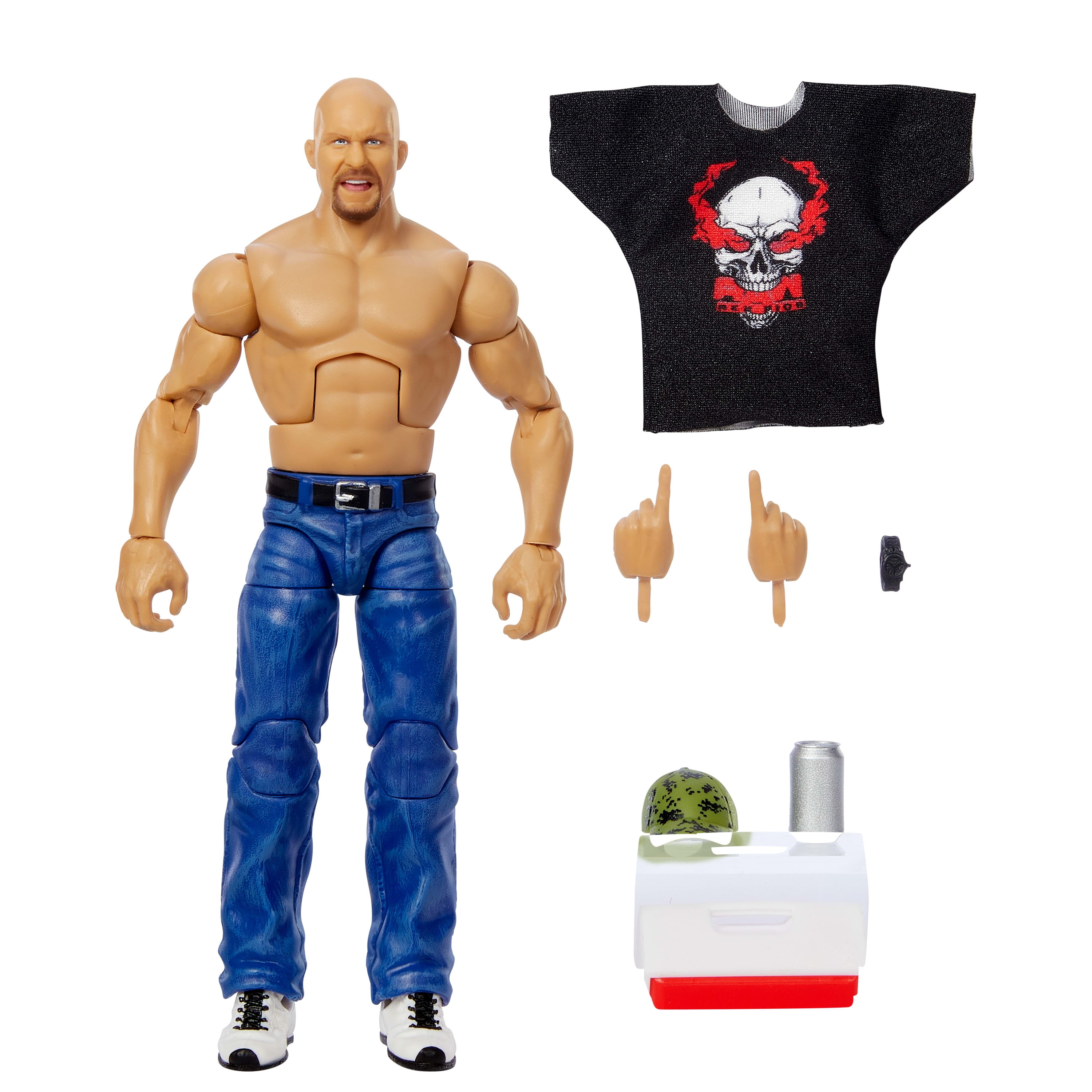WWE, Elite Action Figure, The Rock Rocky Johnson Maivia 3-Pack