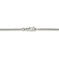 thumbnail image 3 of 925 Sterling Silver High Polished 2mm Solid Plain Curb Link Chain w/ Lobster Clasp - 28", 3 of 5