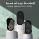 thumbnail image 2 of Wireless Doorbell with 2 Plug-In Receivers IP65 Waterproof Door Chime Operating Range Up to 1050 Feet/320M 5 Adjustment Volume Levels Black, 2 of 3