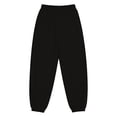 thumbnail image 3 of HXWCHs Plus Size Solid Loose Pants High Waist Jogger Pants Athletic Track Bottoms with Pockets Adjustable Drawstring Elastic Ankle Loose Fit for Yoga Running Casual Wear S Black, 3 of 4
