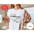 thumbnail image 1 of Personalized Father's Day Shirt, Our First Father's Day, Custom Father's Day Matching Shir - Black - L, 1 of 2