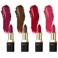 thumbnail image 3 of Khasana Lipstick Set. Long Lasting Lip color, 4 Piece Gift Set. Moisturizing Formula, Infused with Vitamin E and Vitamin C. Multi Finish Lip Makeup, Cream Gloss & Matte. Pack of 4., 3 of 5