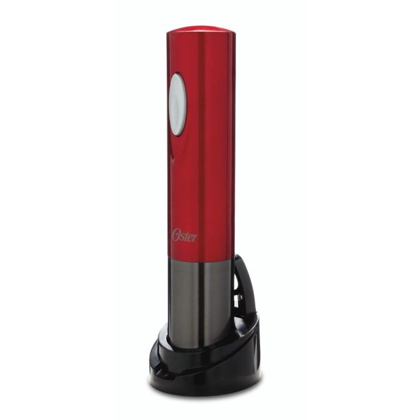 Oster FPSTBW8220 Electric Wine Opener, Metallic Red